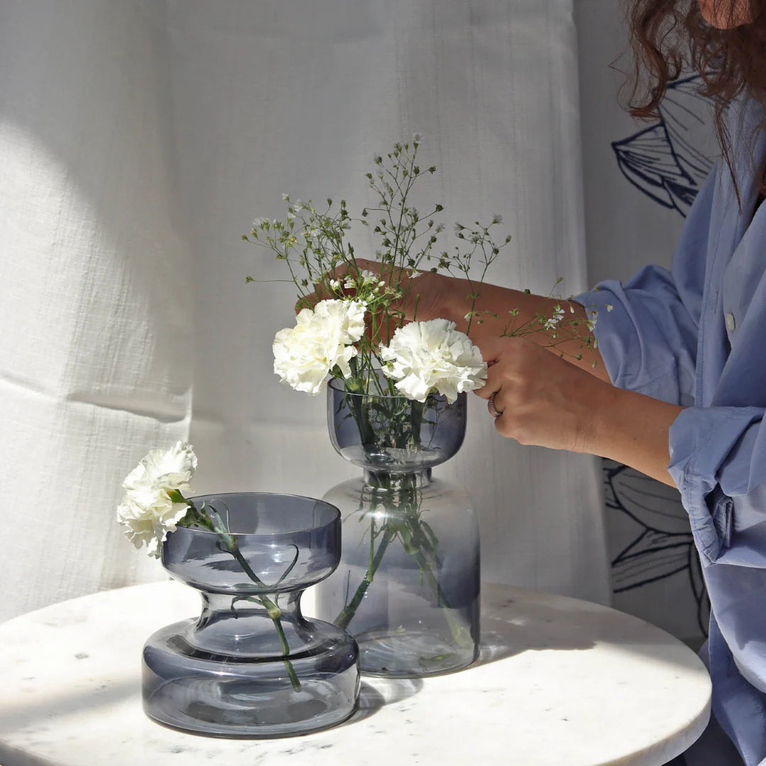 Slate Grey - Glass Vase