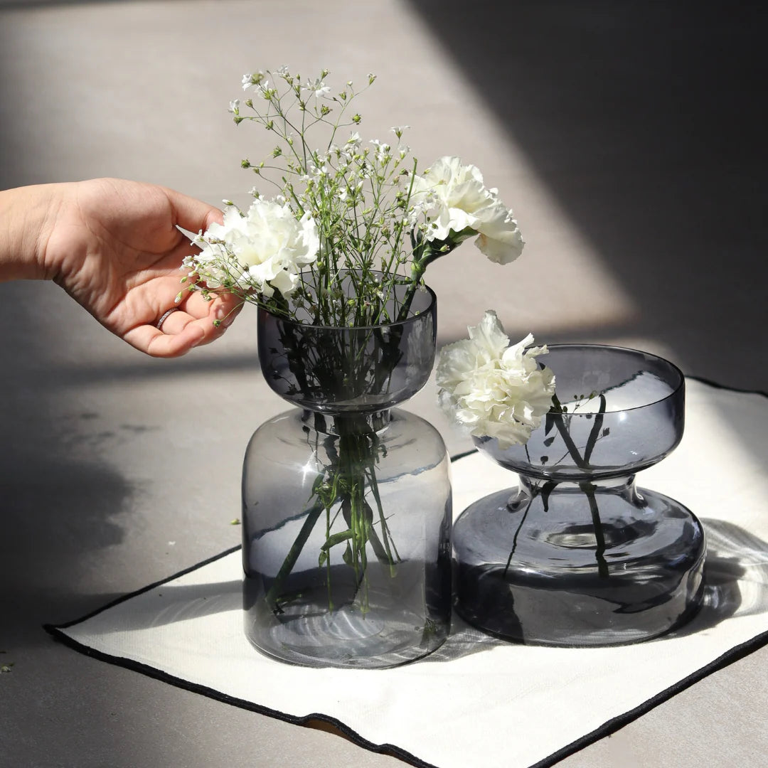 Slate Grey - Glass Vase