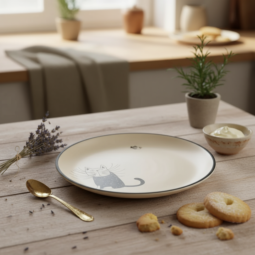 Ms. Meow and Bubbles Plate