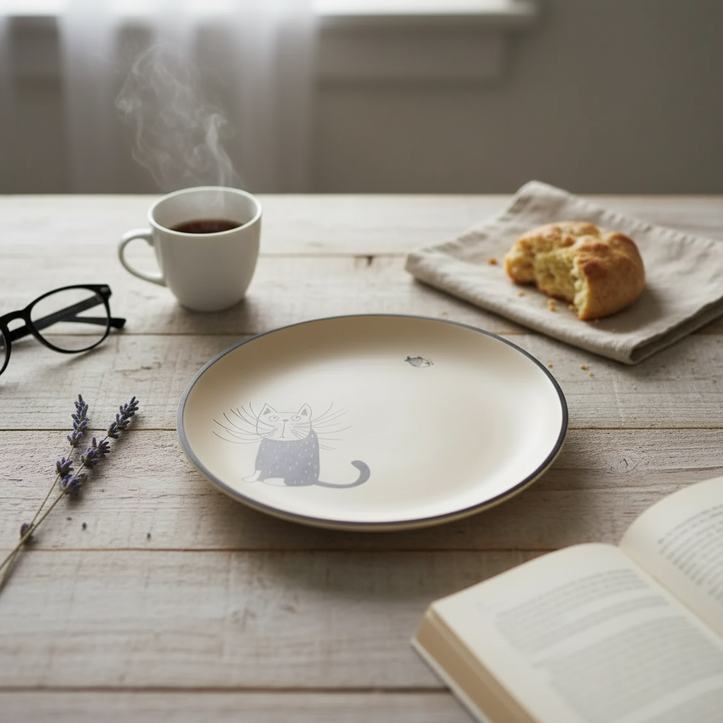 Ms. Meow and Bubbles Plate