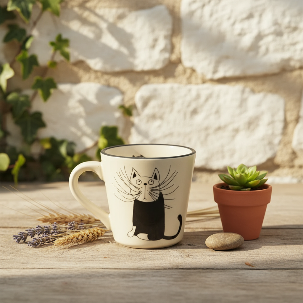 Ms. Meow and Bubbles - Ceramic Cup