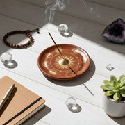 Licht und Schatten - handbemalter Räucherstäbchenhalter