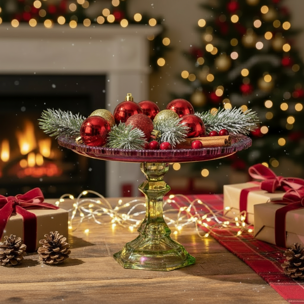 Summer Sorbet- Glass Cakestand