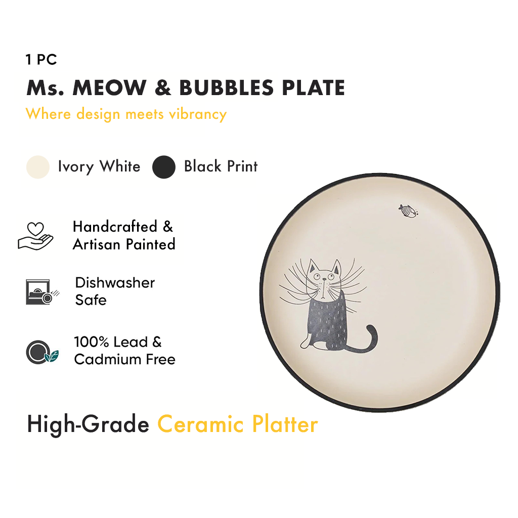 Ms. Meow und Bubbles- Teller