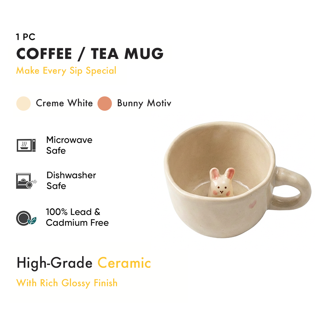 Peek-a-Boo: Bunny Ceramic Cup